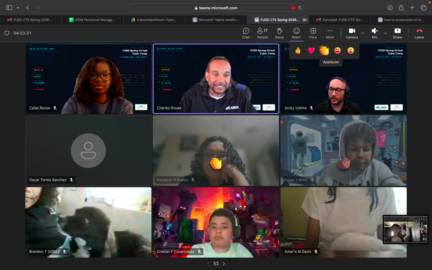 FUSD Spring 2026 Virtual Cyber Camp - Day 1
