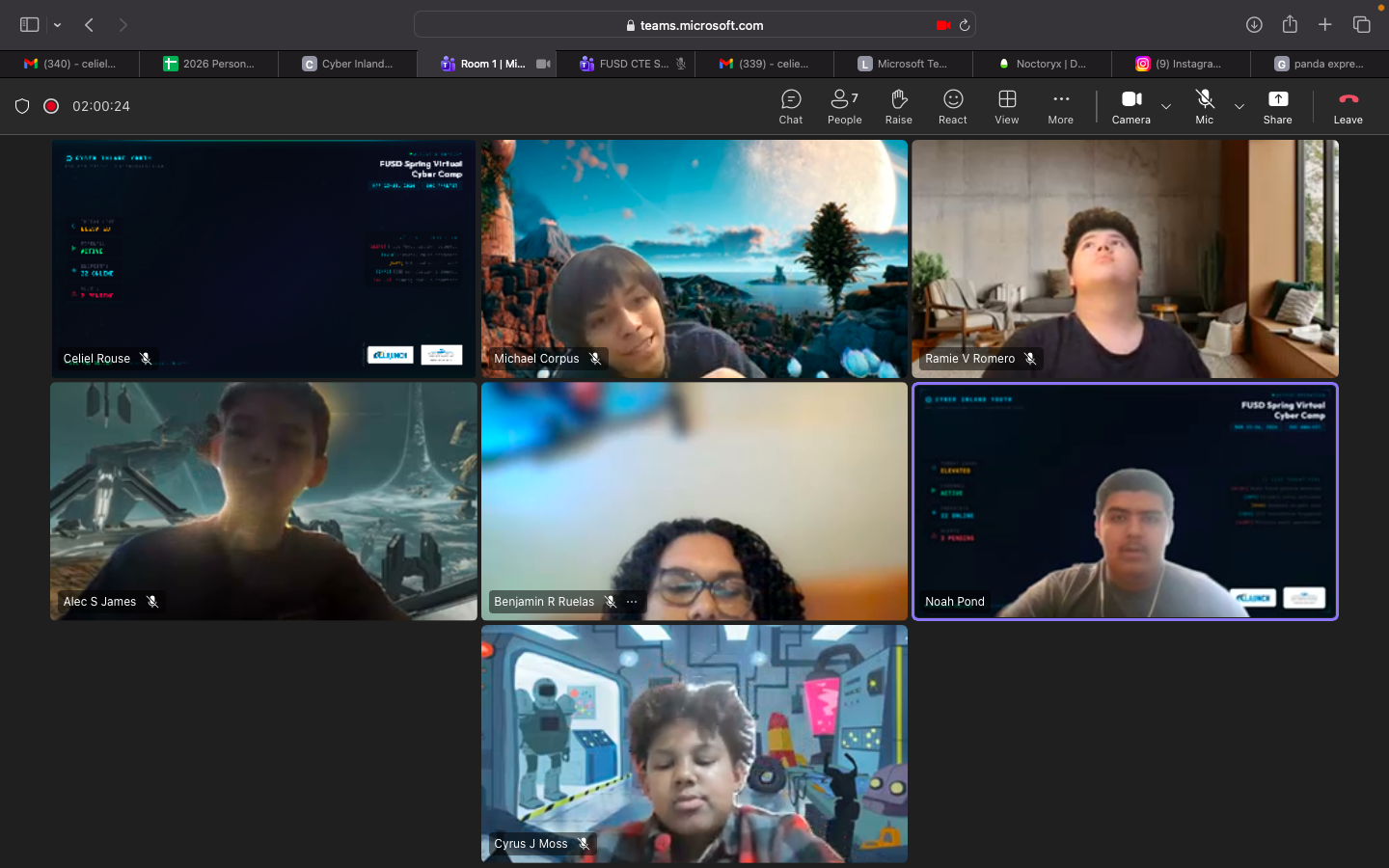 FUSD Spring 2026 Virtual Cyber Camp - Day 2