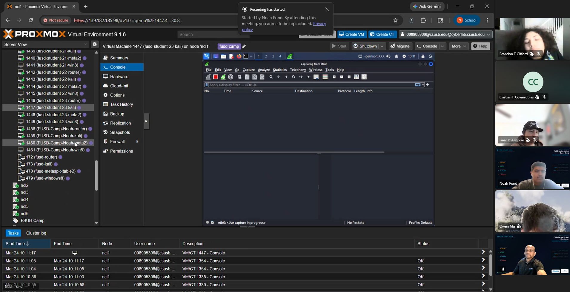 FUSD Spring 2026 Virtual Cyber Camp