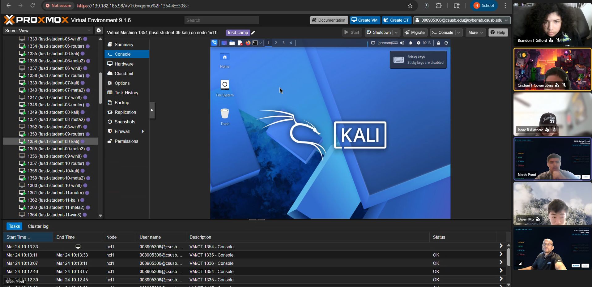 FUSD Spring 2026 Virtual Cyber Camp